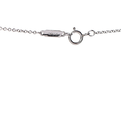 Tiffany Platinum Diamond Mini Heart Pendant Necklace 4 of 6