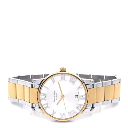 Tiffany Stainless Steel 18K Yellow Gold 37mm Atlas 3-Hand Automatic Watch 2 of 4