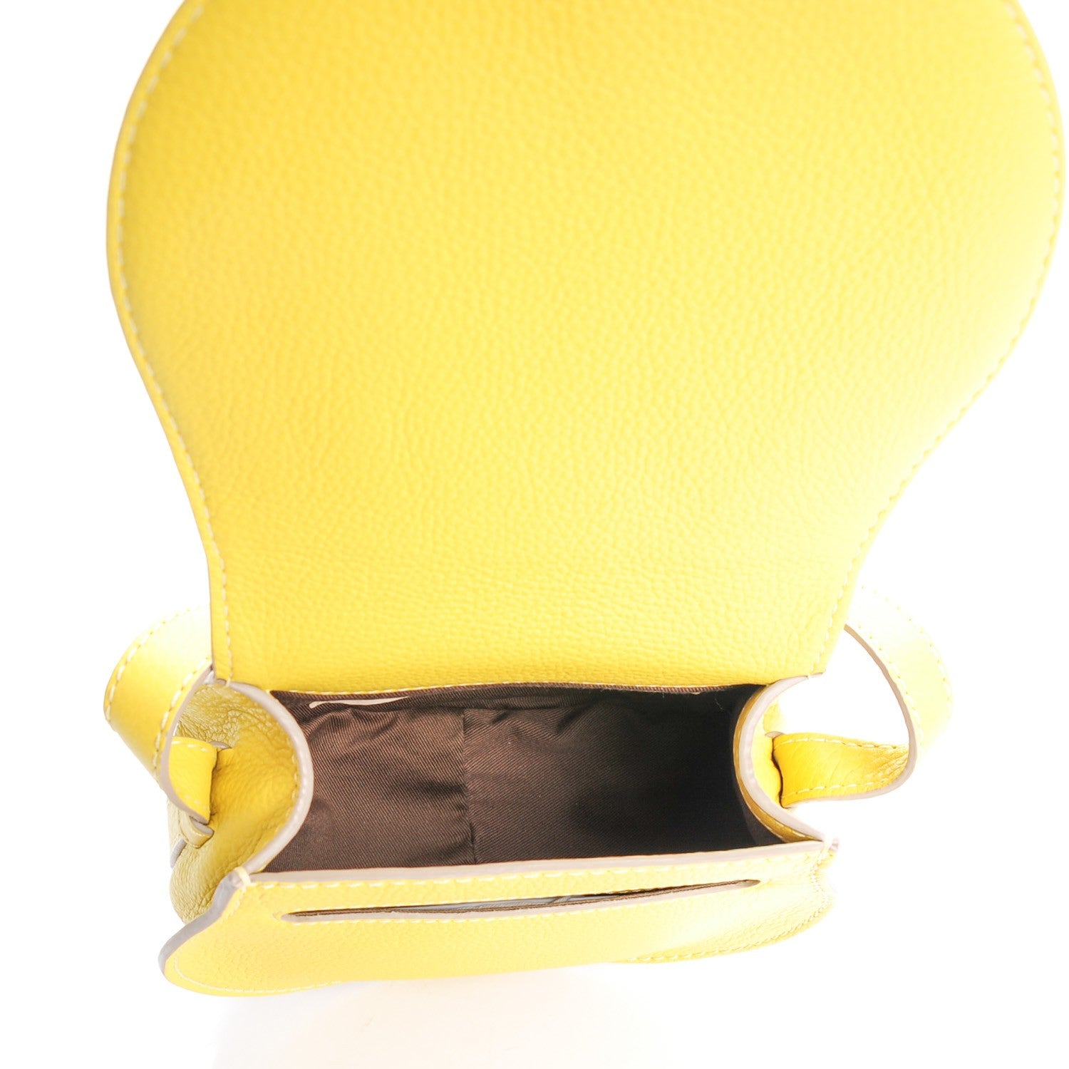 Chloe Calfskin Mini Marcie Round Crossbody Bag Neon Yellow 5 of 8