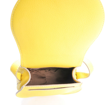 Chloe Calfskin Mini Marcie Round Crossbody Bag Neon Yellow 5 of 8