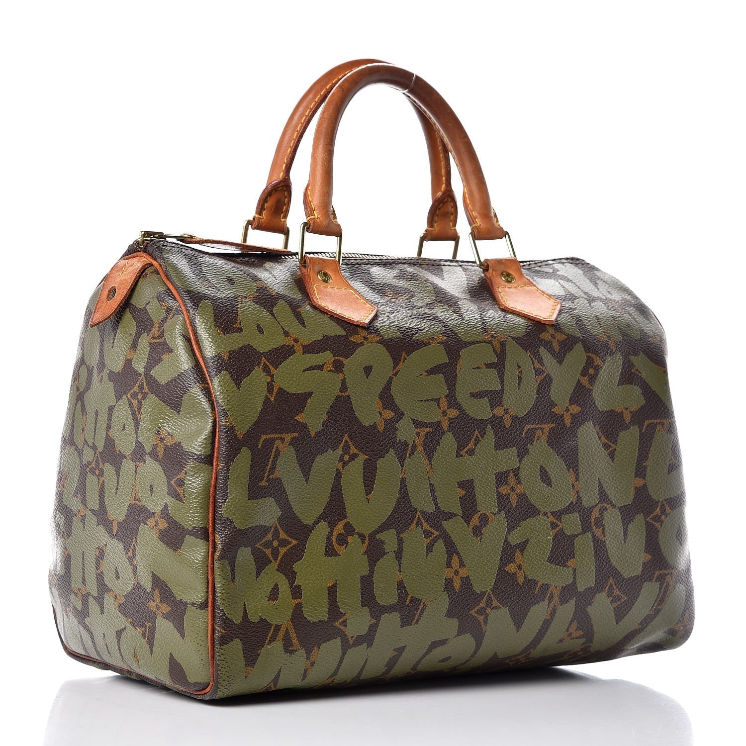 Louis Vuitton Monogram Graffiti Speedy 30 Kaki 3 of 26