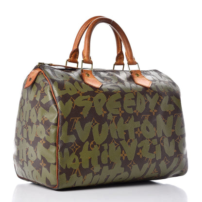 Louis Vuitton Monogram Graffiti Speedy 30 Kaki 3 of 26