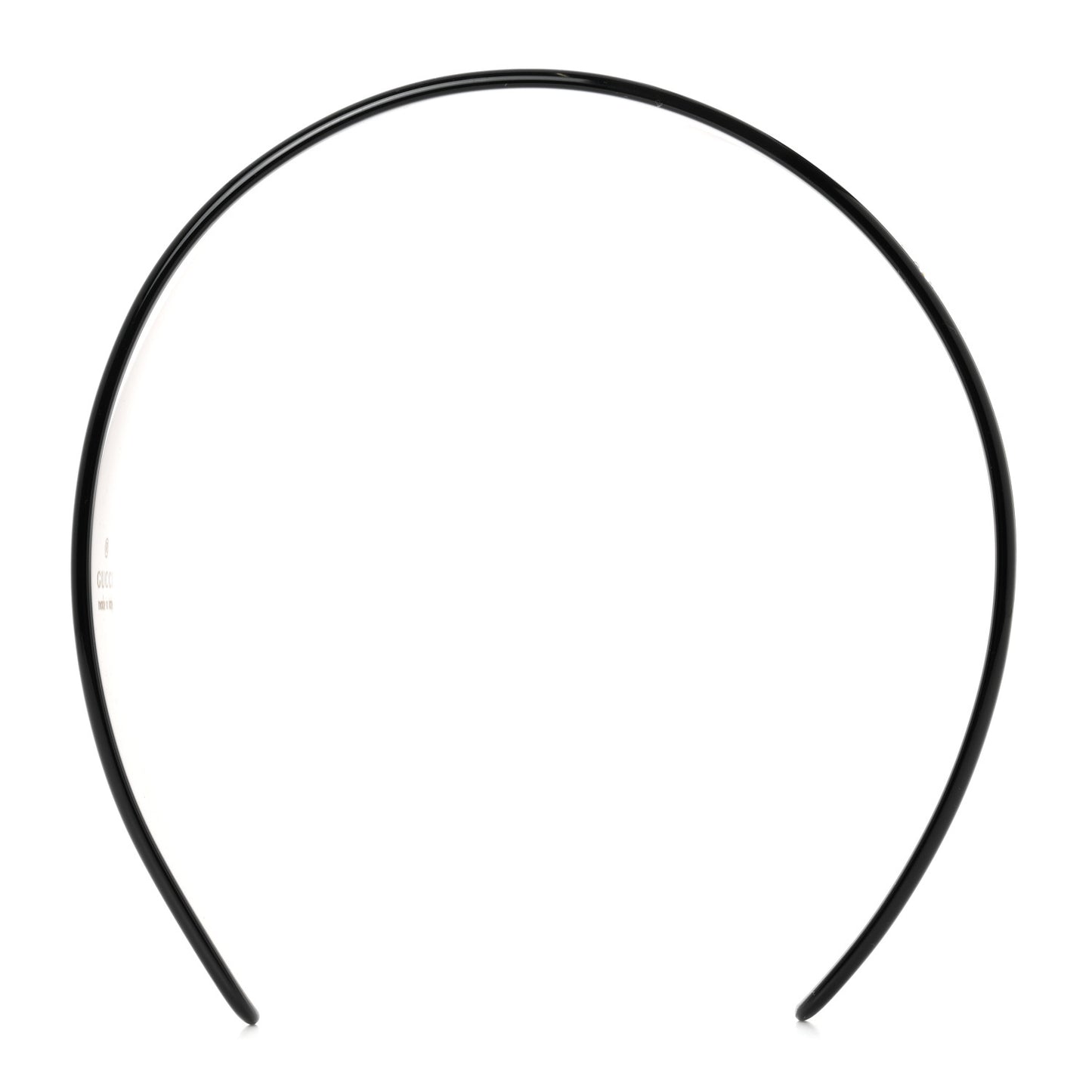 Resin Crystal Interlocking G Headband Black
