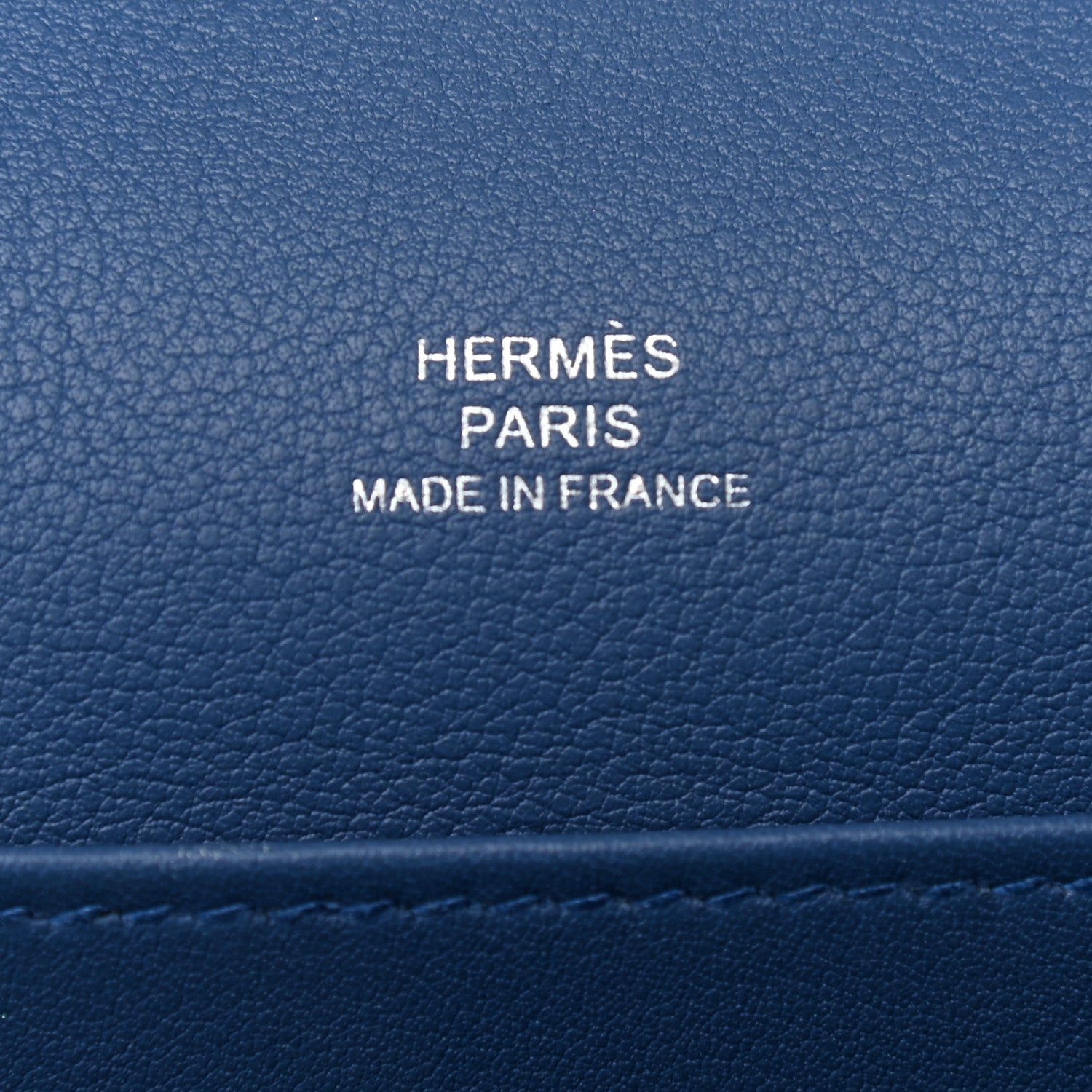 Hermes Swift Kelly Pochette Clutch Bleu Agate 6 of 11