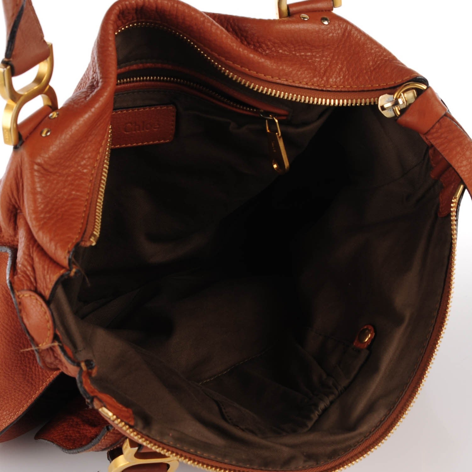 Chloe Calfskin Medium Marcie Satchel Tan 7 of 11