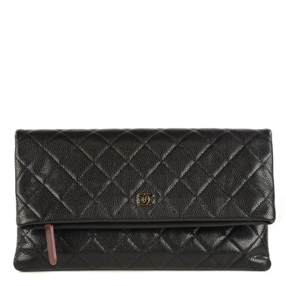 Chanel Caviar Quilted CC Beauty Clutch Black 1 of 8