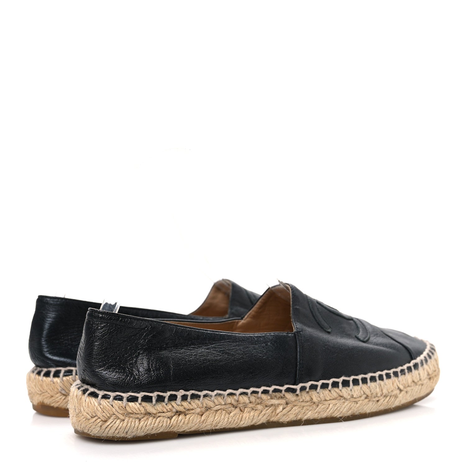 Chanel Lambskin CC Espadrilles 36 Black 5 of 11