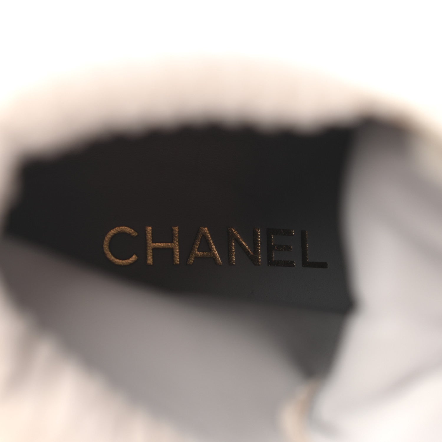 Chanel Suede Calfskin Velvet Quilted CC Combat Boots 37.5 Grey 7 of 8