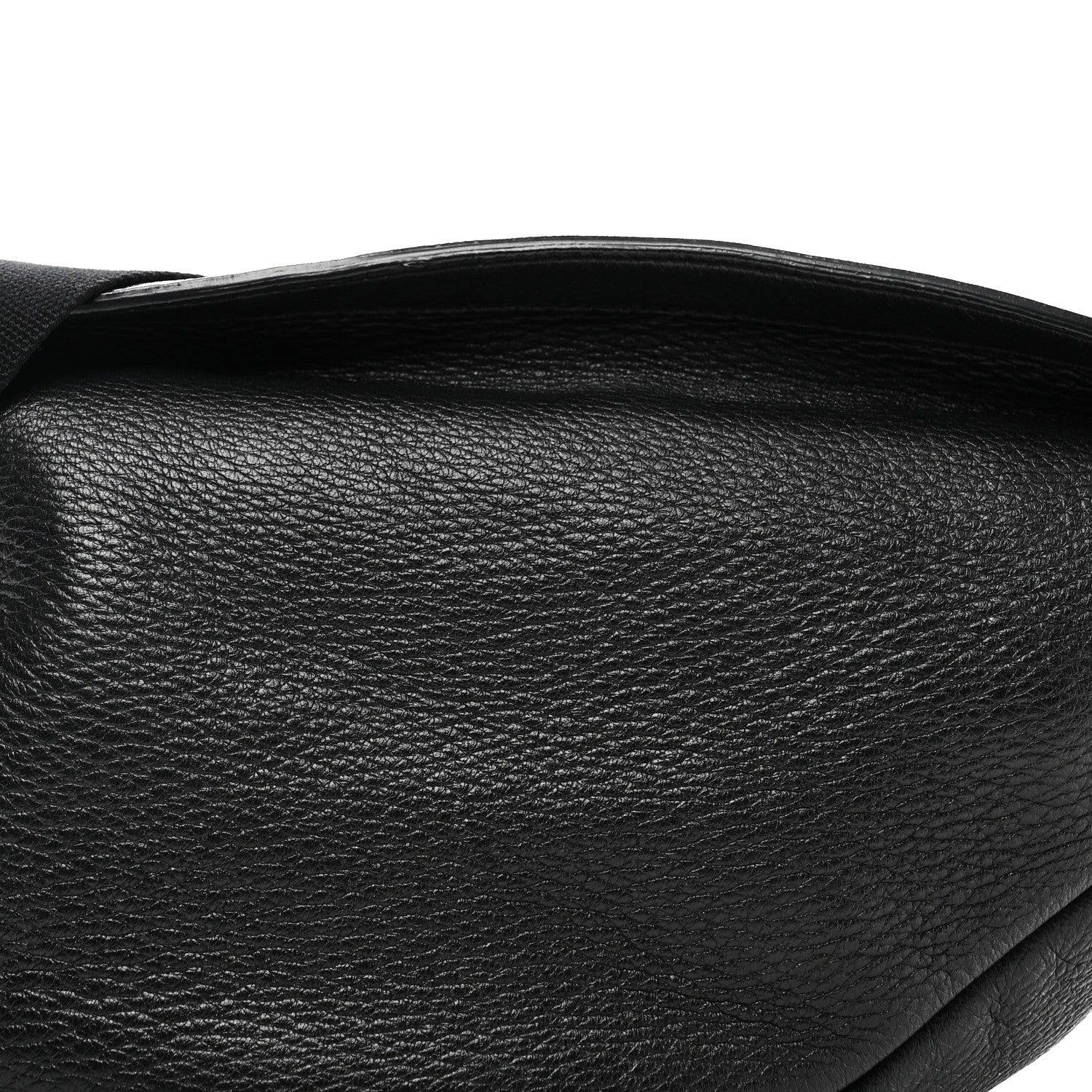 The Row Grained Calfskin Large Slouchy Banana Bag Black 7 of 9