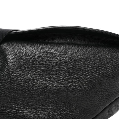 The Row Grained Calfskin Large Slouchy Banana Bag Black 7 of 9