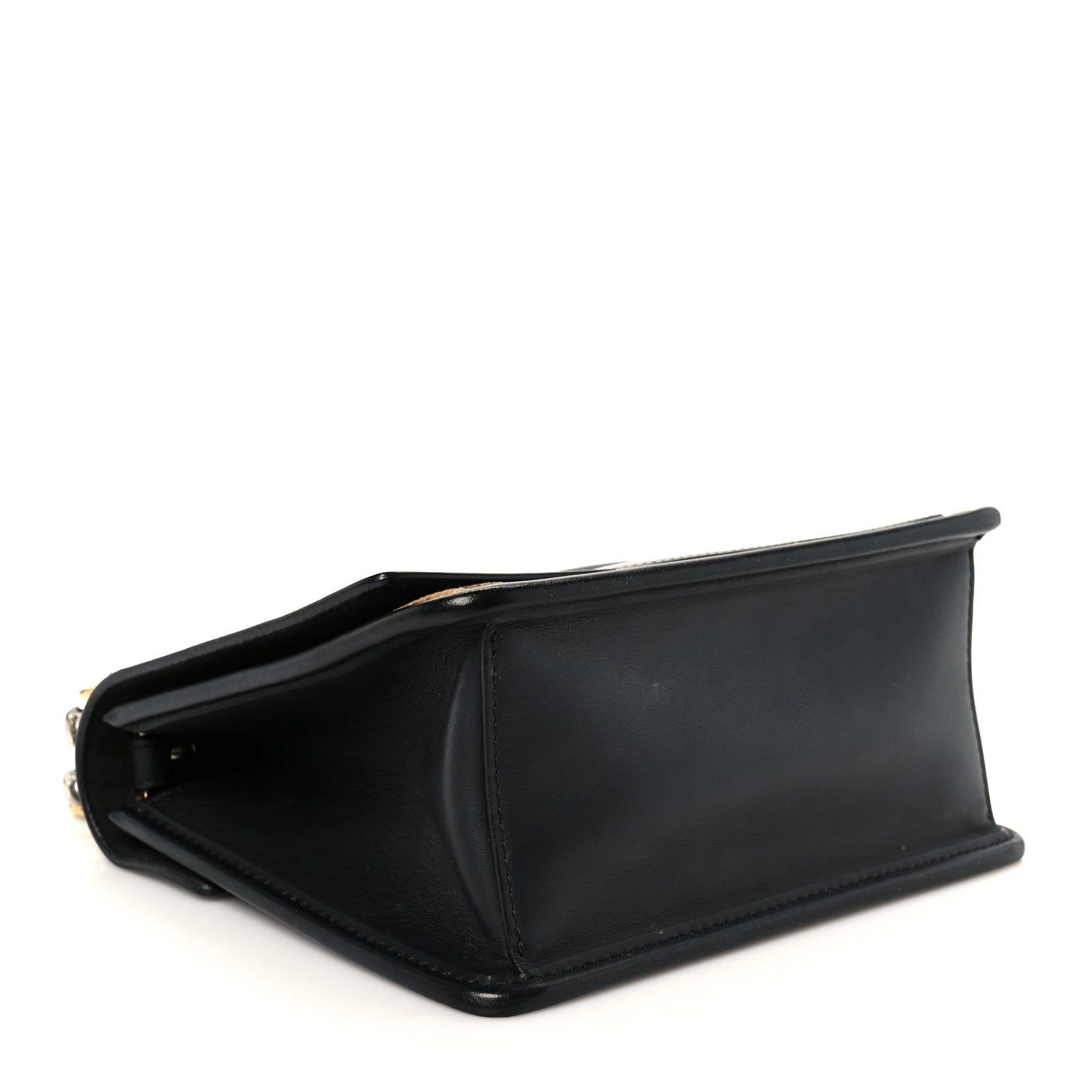 Vitello Century Velvet F is Fendi FF Small Kan I Shoulder Bag Black Tobacco