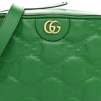 Gucci Calfskin GG Matelasse Shoulder Bag Spring Green Natural 8 of 10