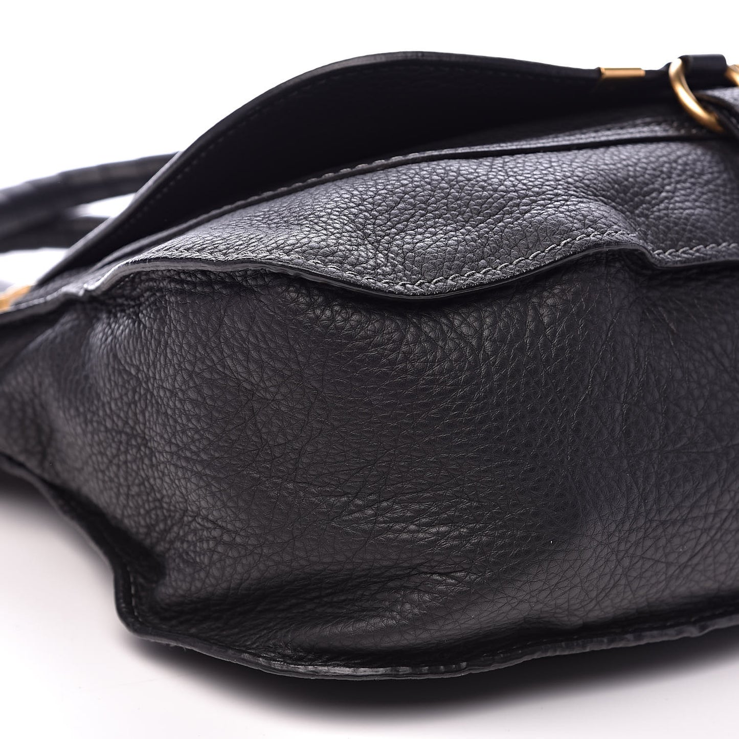 Calfskin Medium Marcie Satchel Black