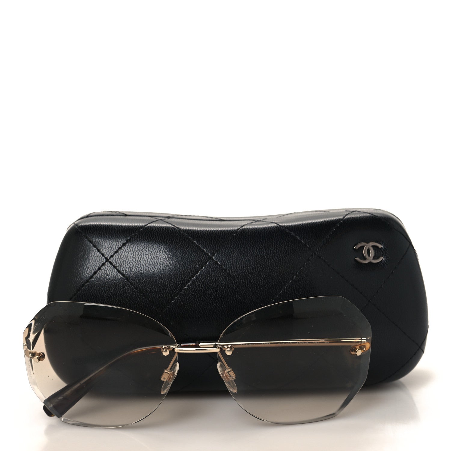 Chanel Metal Spring Round Sunglasses 4220 Gold Brown 7 of 7