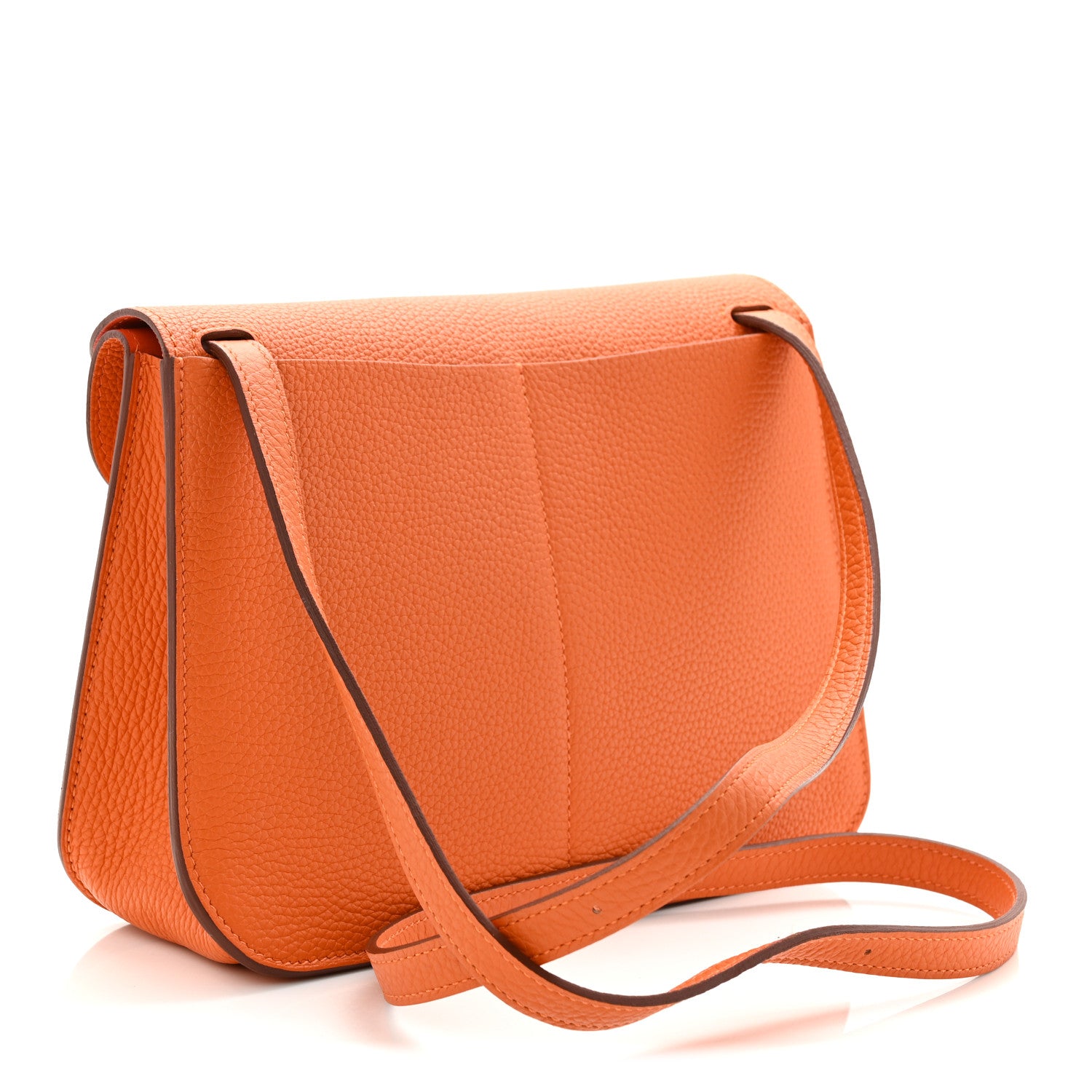 エルメス Hermes Taurillon Clemence Halzan 25 Orange 1841056 – FASHIONPHILE