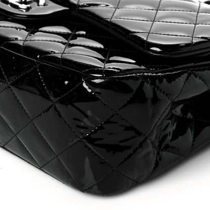 Chanel Patent Quilted Jumbo Double Flap Black 6 of 11