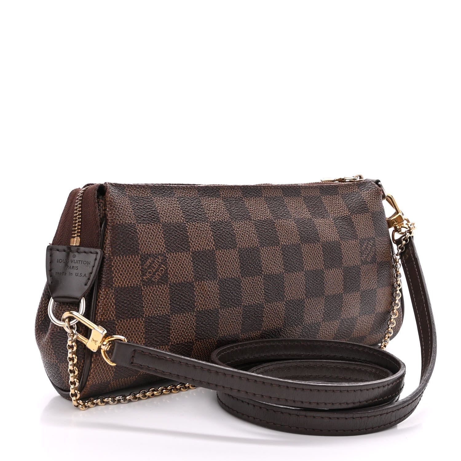 Louis Vuitton Damier Ebene Eva Clutch 3 of 15