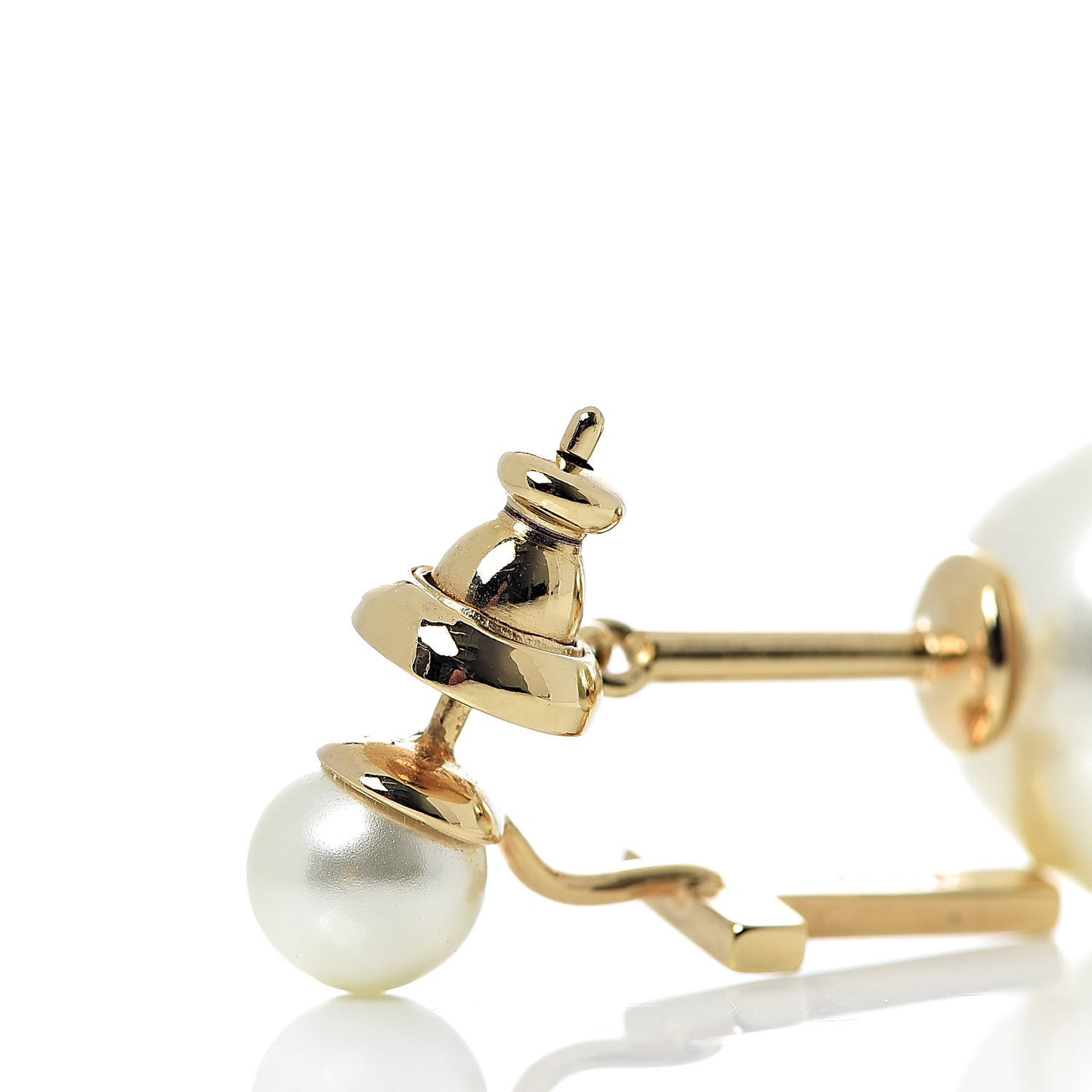 Pearl My ABCDior T Tribale Earring Gold