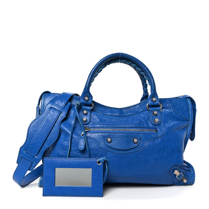 Balenciaga Agneau Giant 12 Silver Hardware City Bleu Lazuli 3 of 13