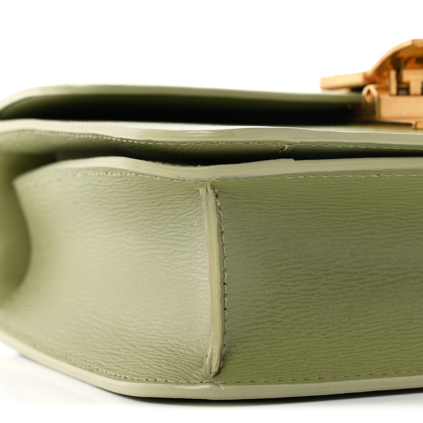 Liege Calfskin Teen Classic Box Flap Bag Sage