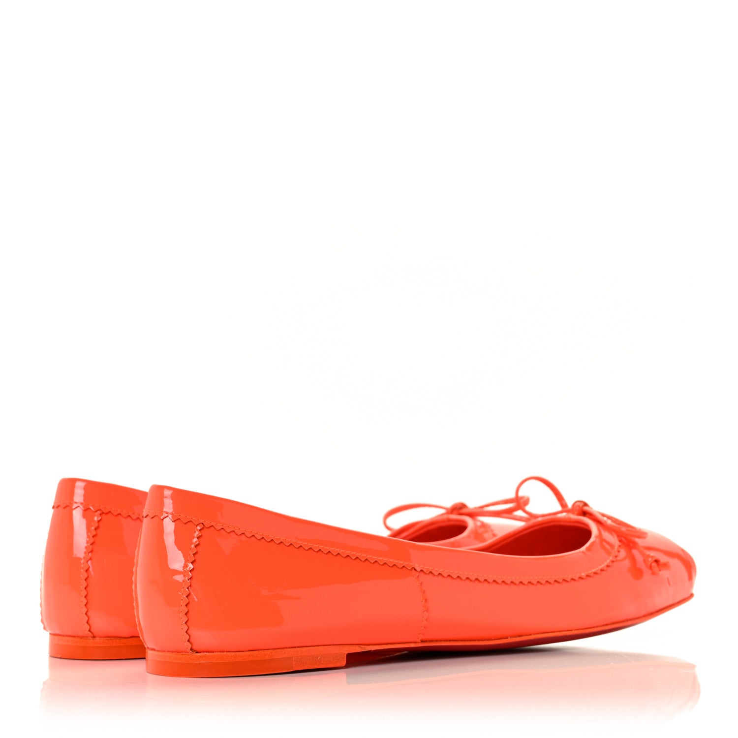 Christian Louboutin Patent Mamadrague Flats 37.5 Sunrise 4 of 8