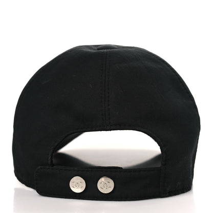 Chanel Cotton CC Cap Hat Black 5 of 7