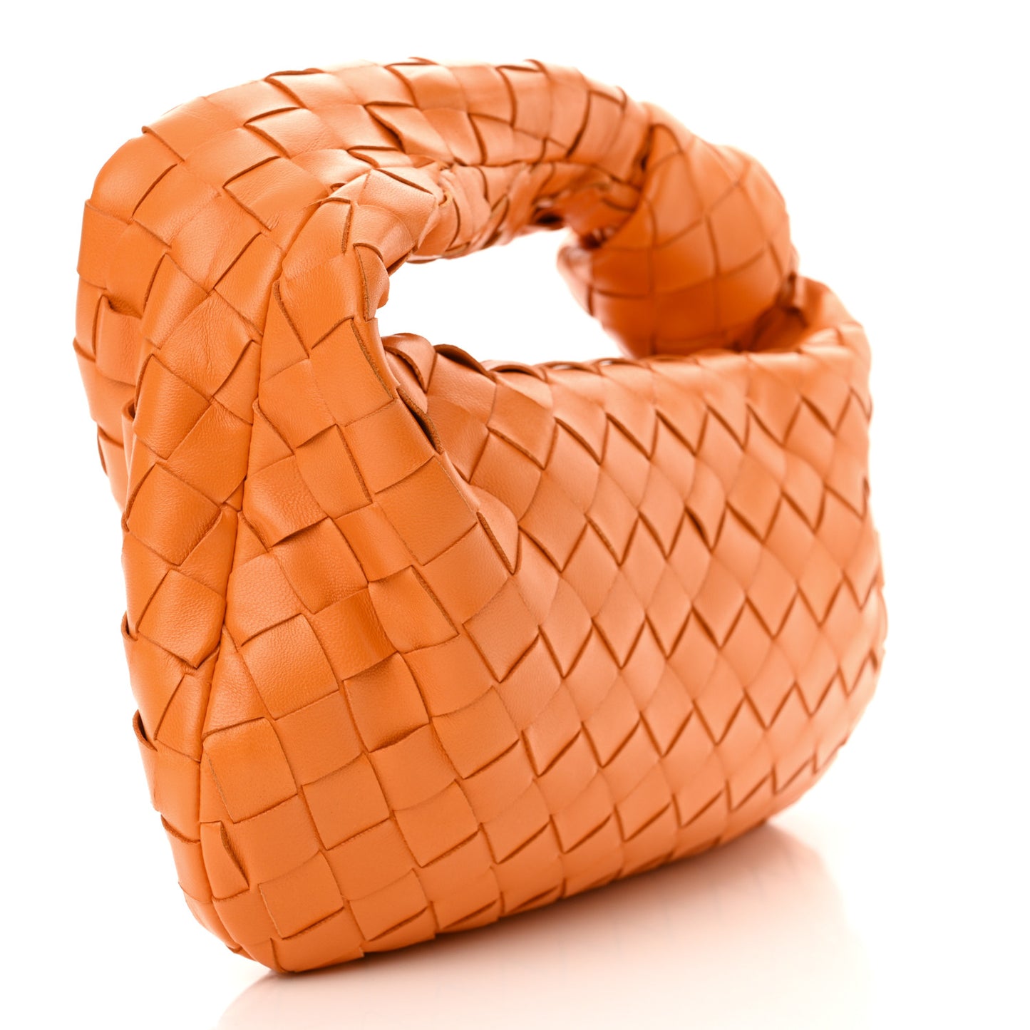 Nappa Intrecciato Mini Jodie Tangerine