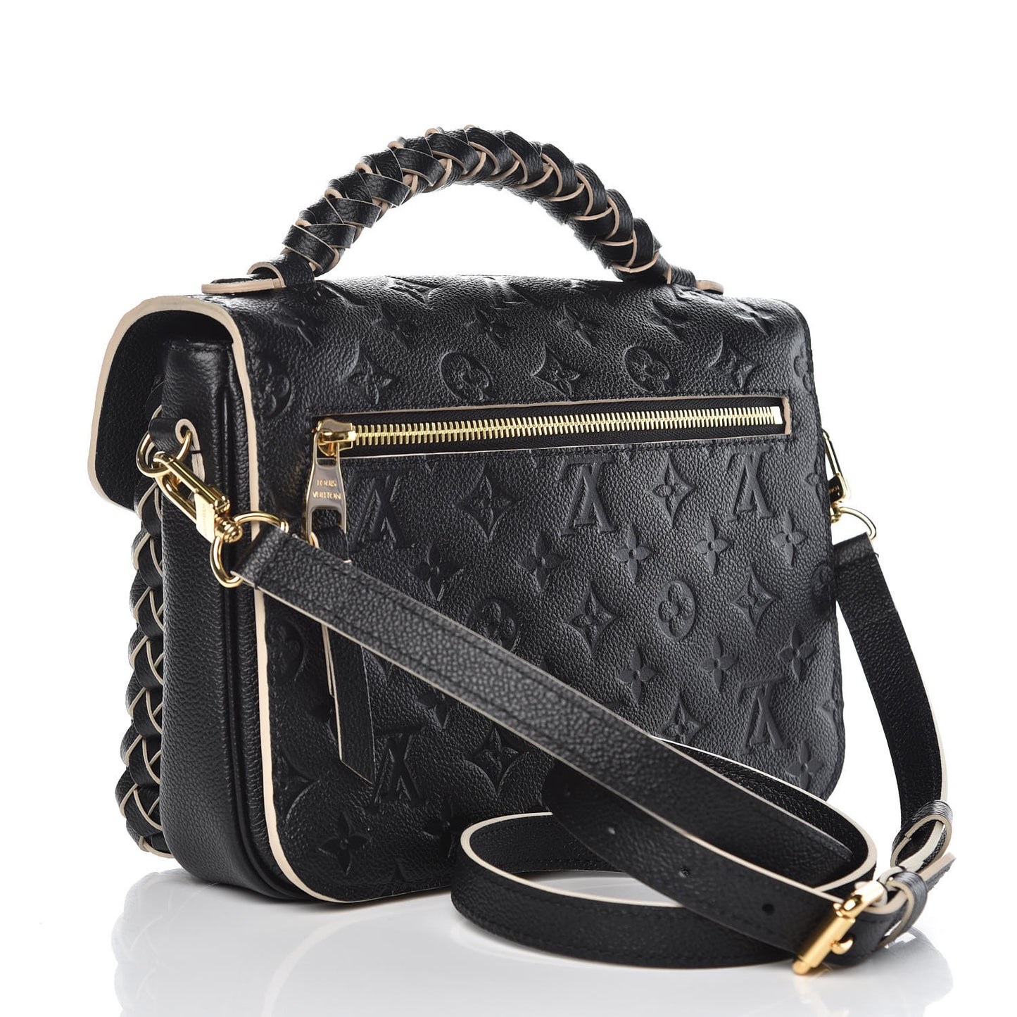 Empreinte Braided Pochette Metis Black