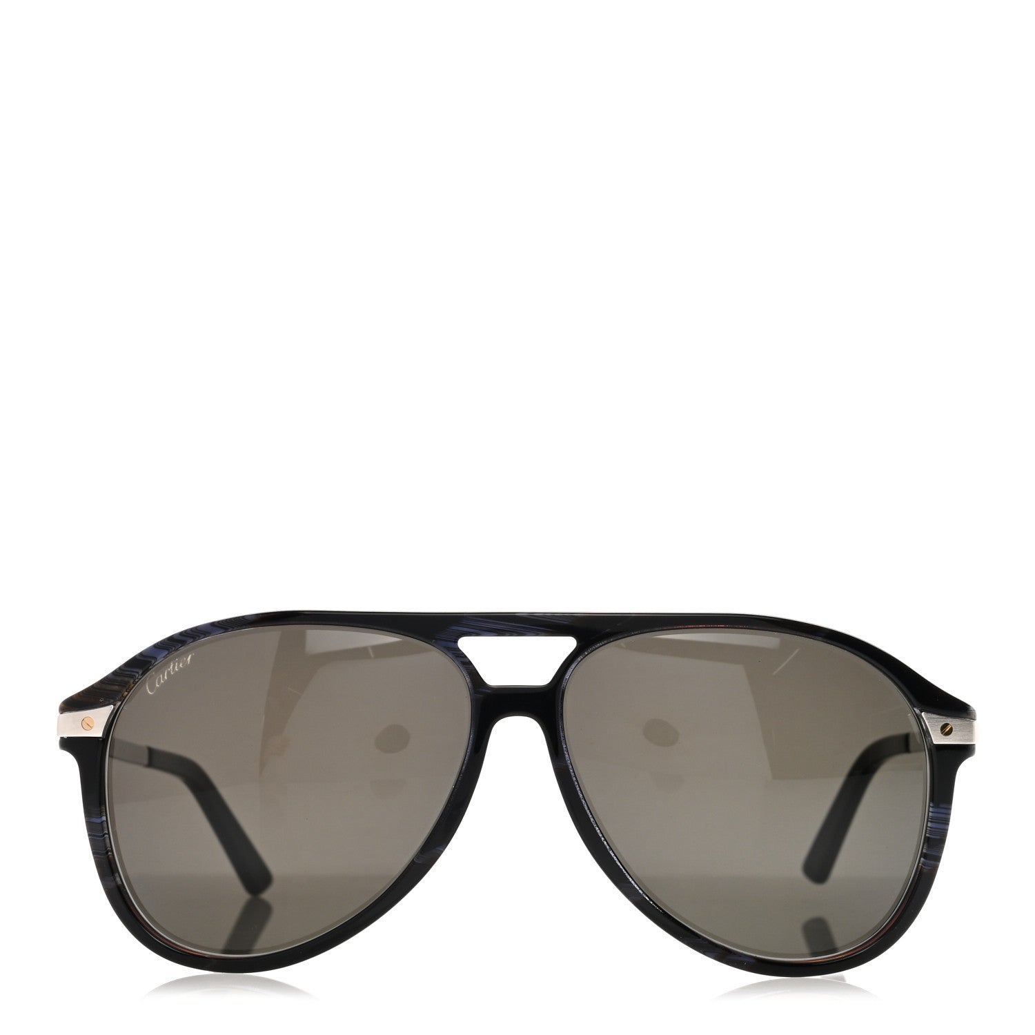 Cartier Metal Aviator CT0105S Sunglasses Black 2 of 7