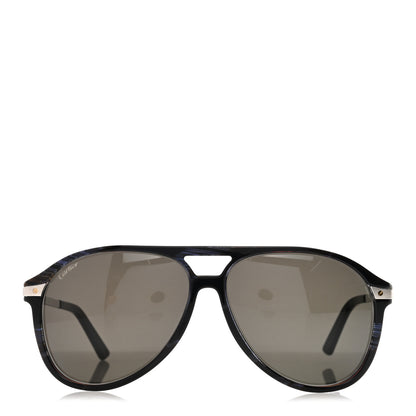 Cartier Metal Aviator CT0105S Sunglasses Black 2 of 7