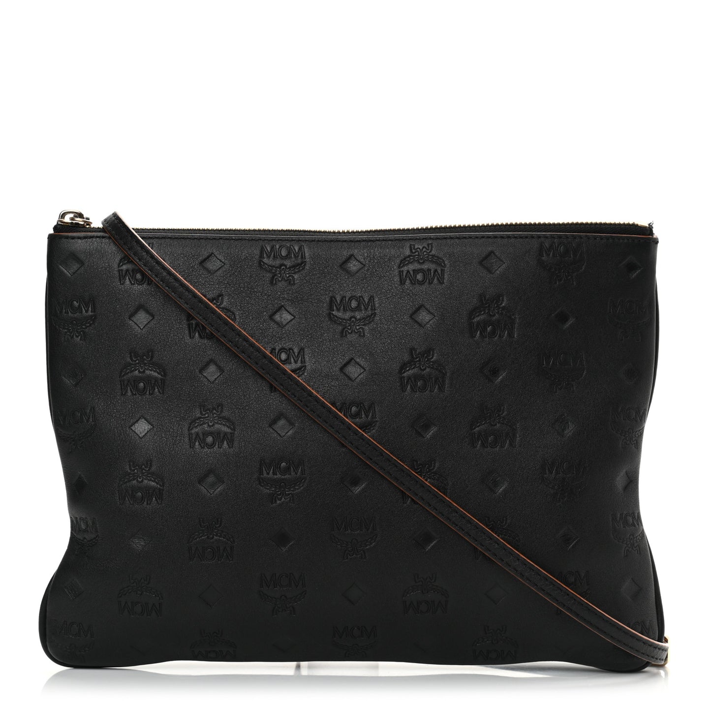 Calfskin Monogram Klara Crossbody Pouch Black