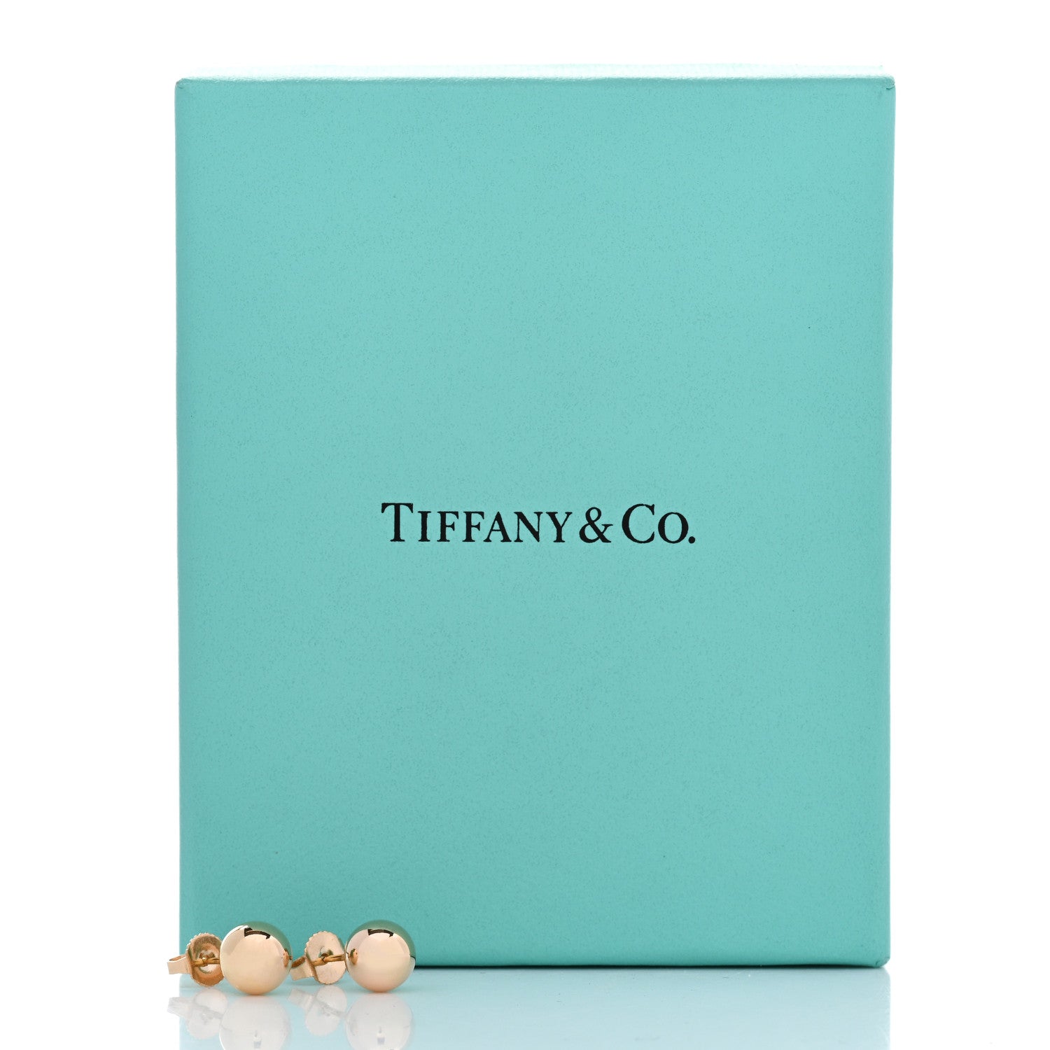 Tiffany 18K Rose Gold 8mm HardWear Ball Earrings 6 of 6