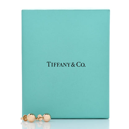 Tiffany 18K Rose Gold 8mm HardWear Ball Earrings 6 of 6