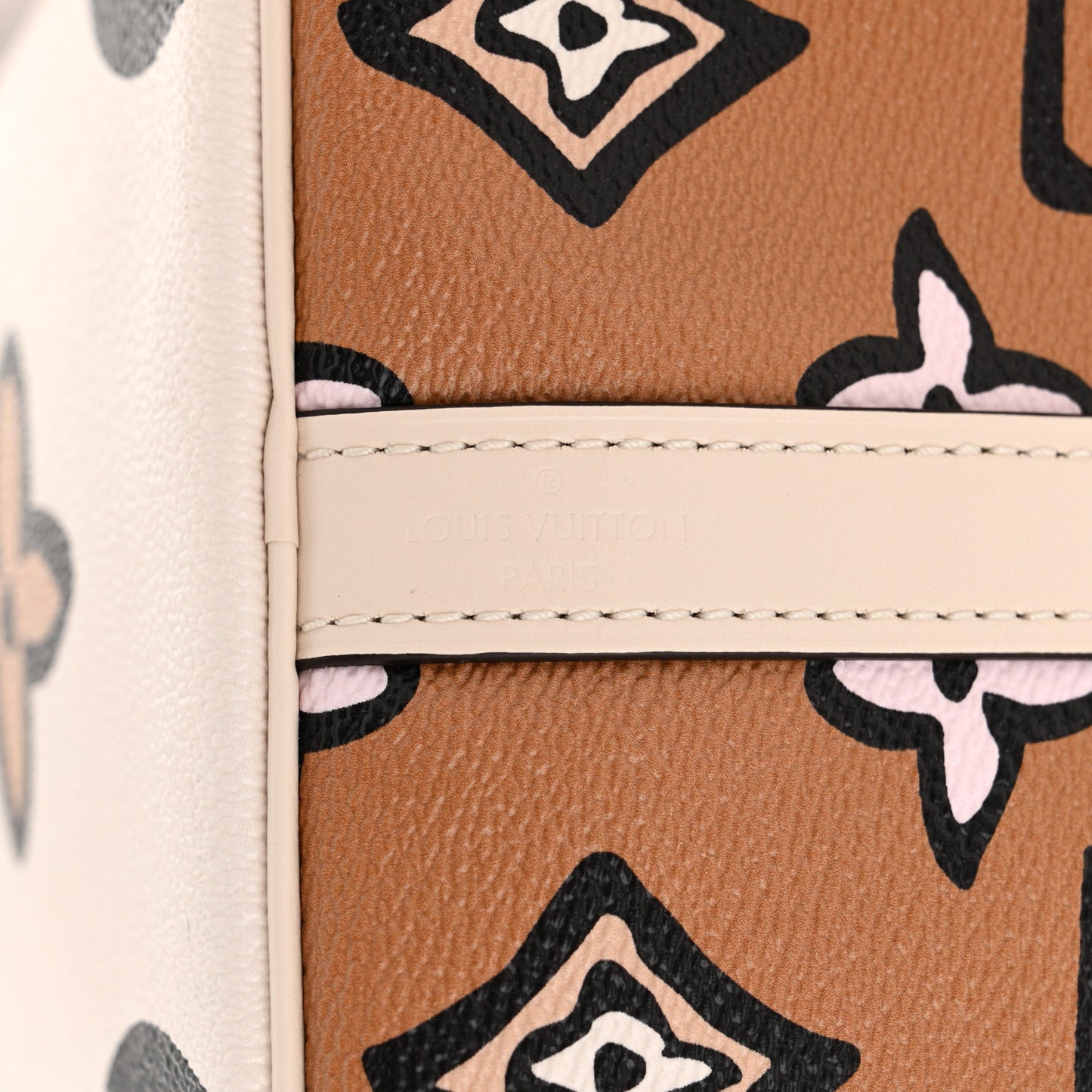 Monogram Giant Wild At Heart Speedy Bandouliere 25 Creme