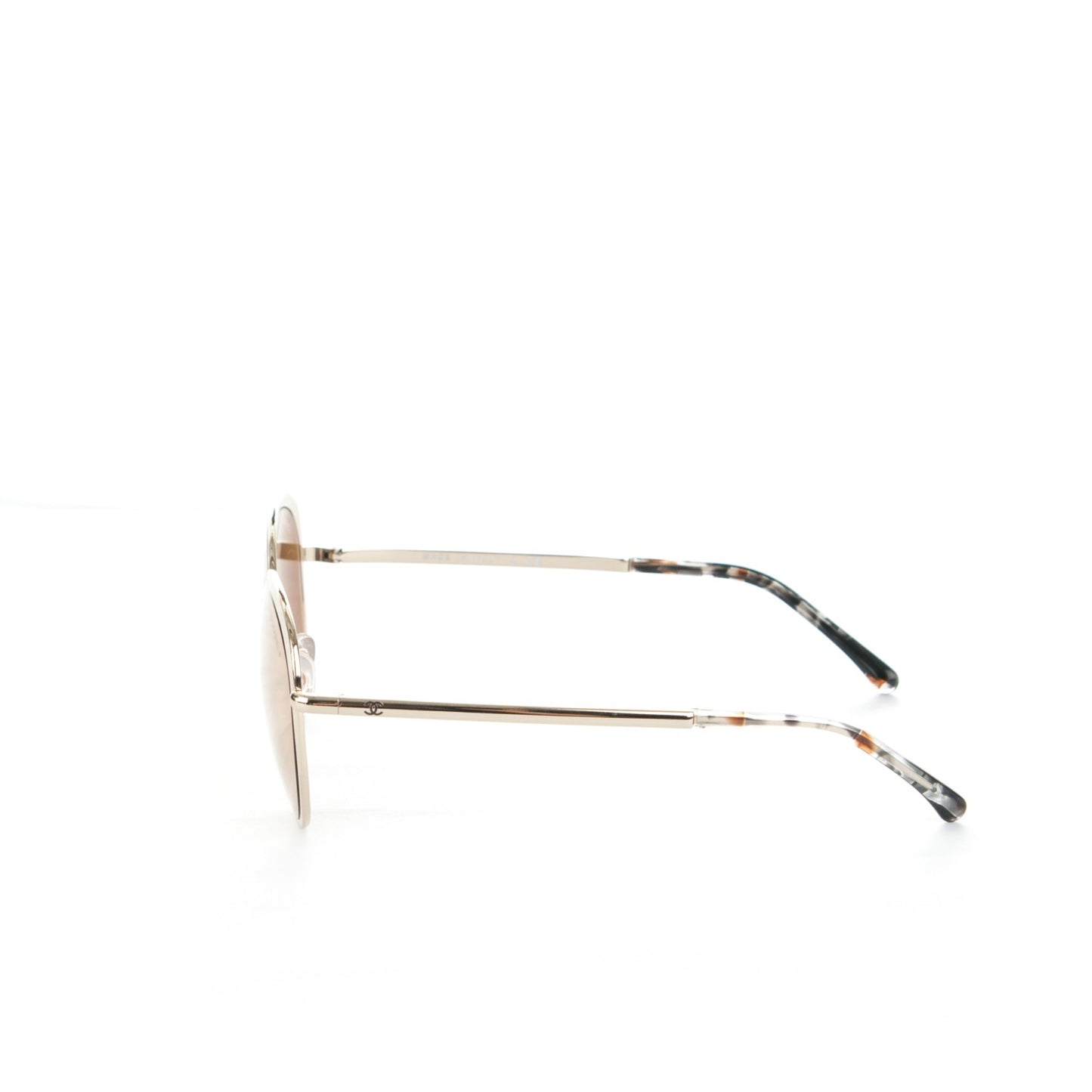 Round Signature Sunglasses 4206 Gold