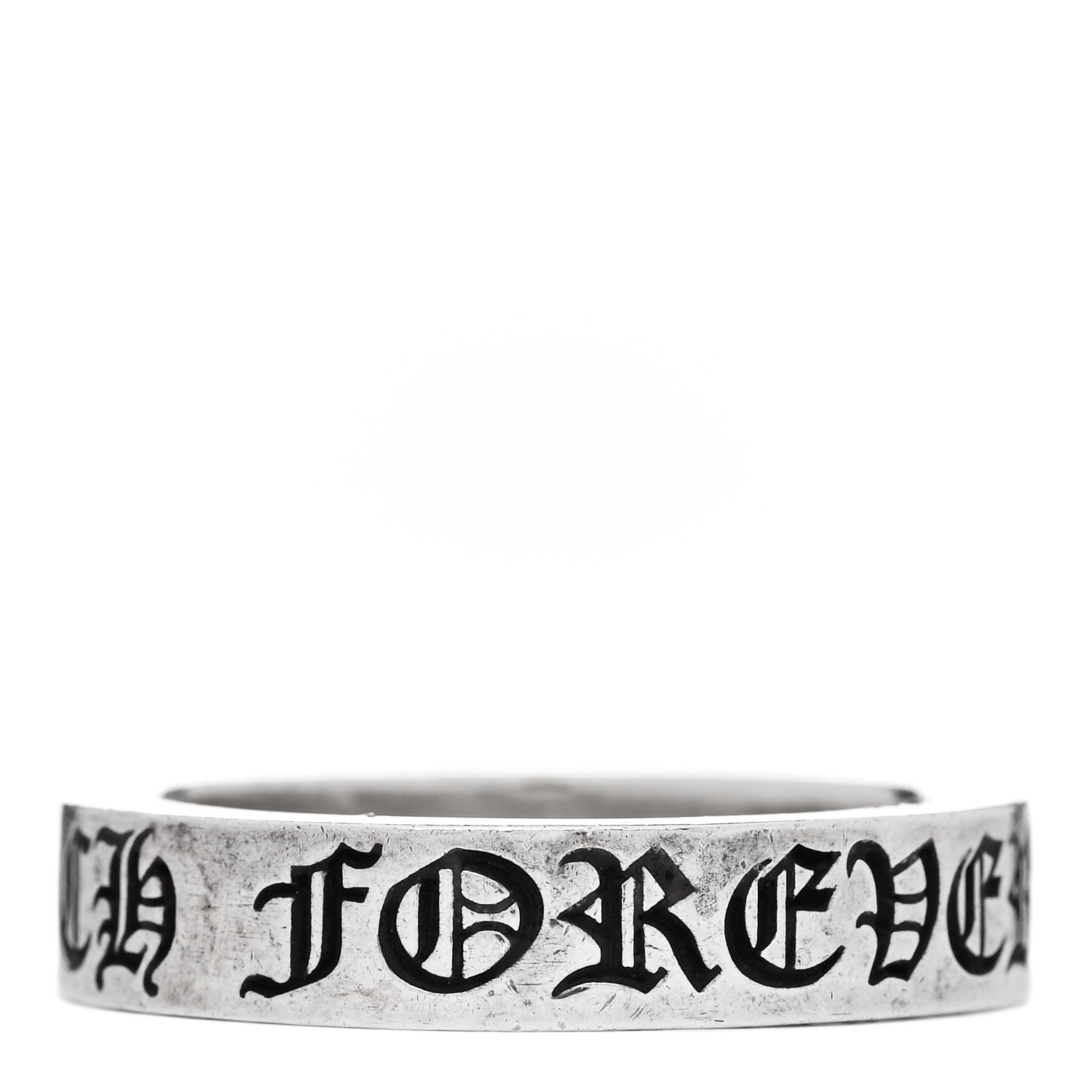 Chrome Hearts Sterling Silver Cross CH Forever Spacer Ring 69 12.5 1 of 5