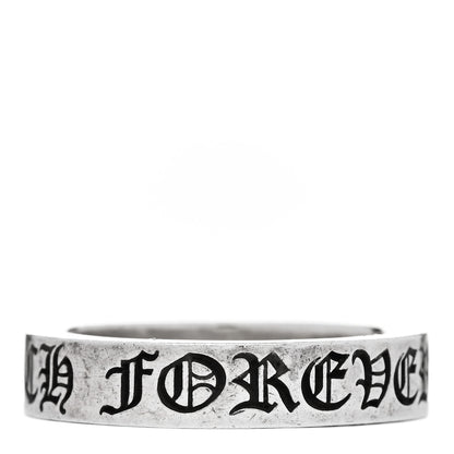 Chrome Hearts Sterling Silver Cross CH Forever Spacer Ring 69 12.5 1 of 5