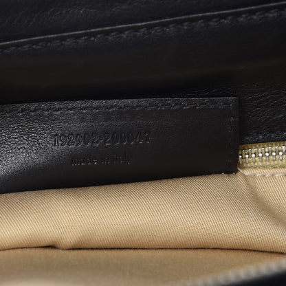 Balenciaga Calfskin Chain Lock Frame Satchel Beige Black 7 of 10