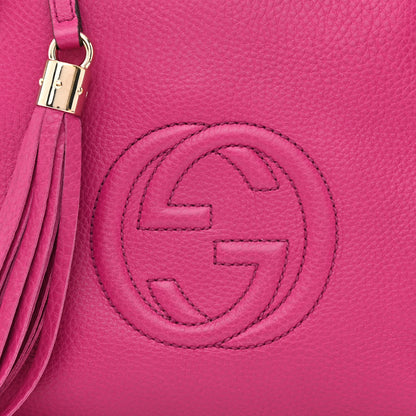 Gucci Cellarius Calfskin Small Soho Chain Shoulder Bag Bright Bouganville 8 of 11