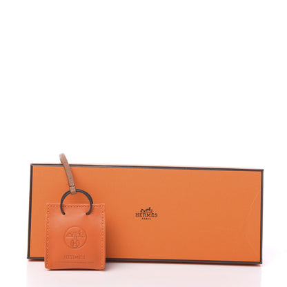 Hermes Milo Lambskin Swift Shopping Bag Charm Feu Gold 4 of 4