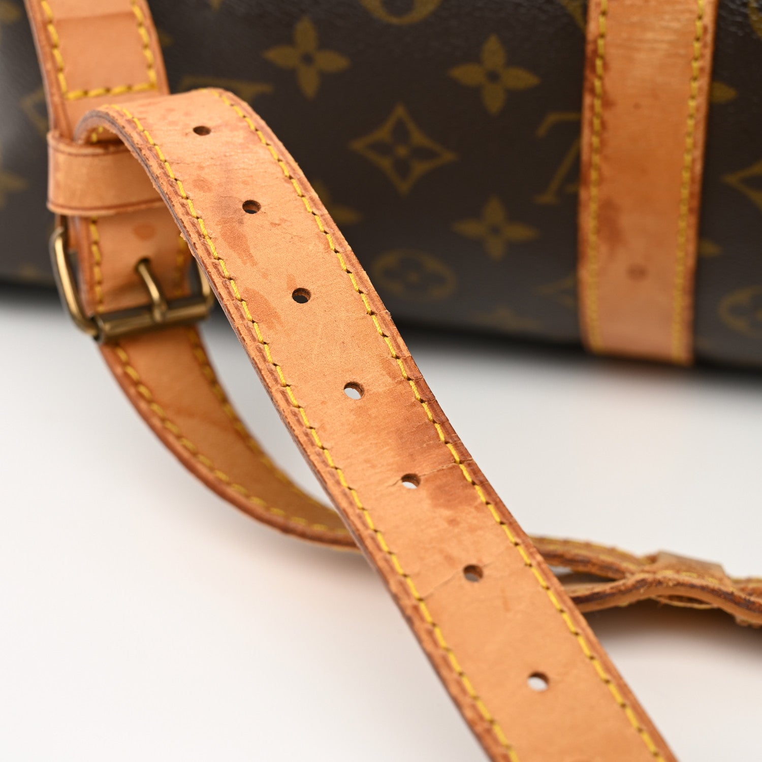 Louis Vuitton Monogram Keepall Bandouliere 55 17 of 18