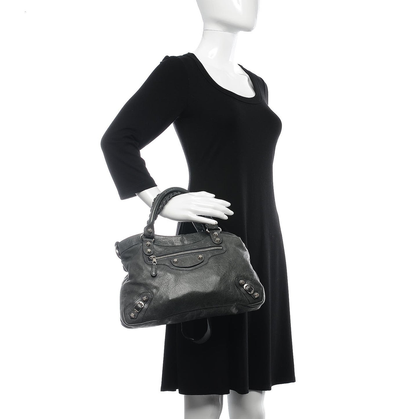 Agneau Giant 12 Silver Hardware Town Anthracite