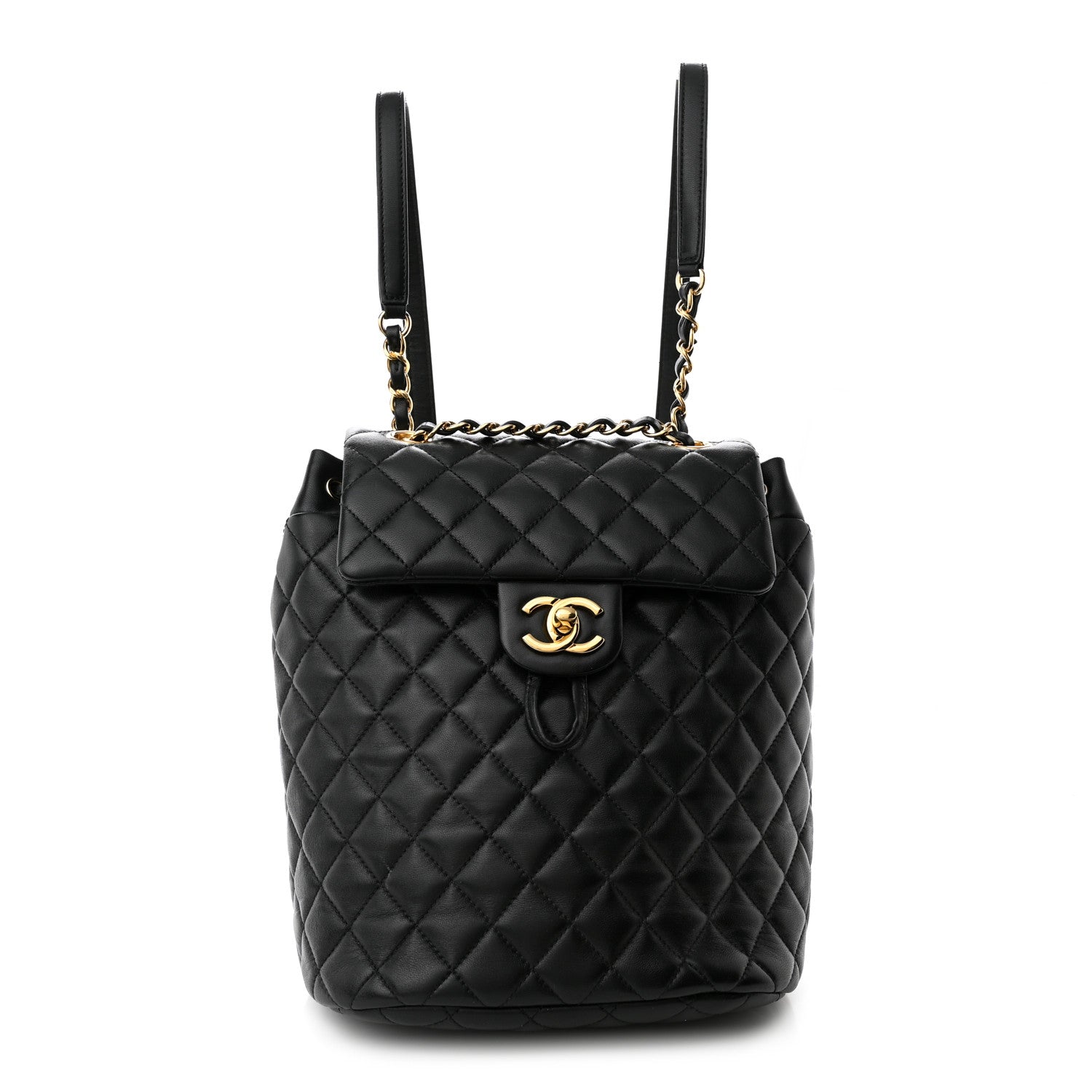 Chanel Lambskin Quilted Small Urban Spirit Backpack Black 1 of 8