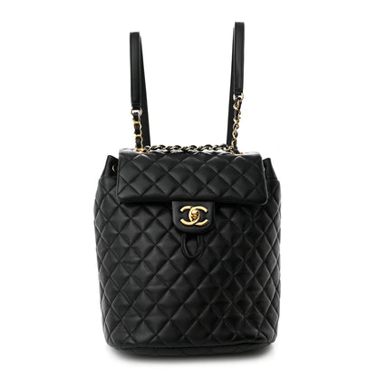 Chanel Lambskin Quilted Small Urban Spirit Backpack Black 1 of 8