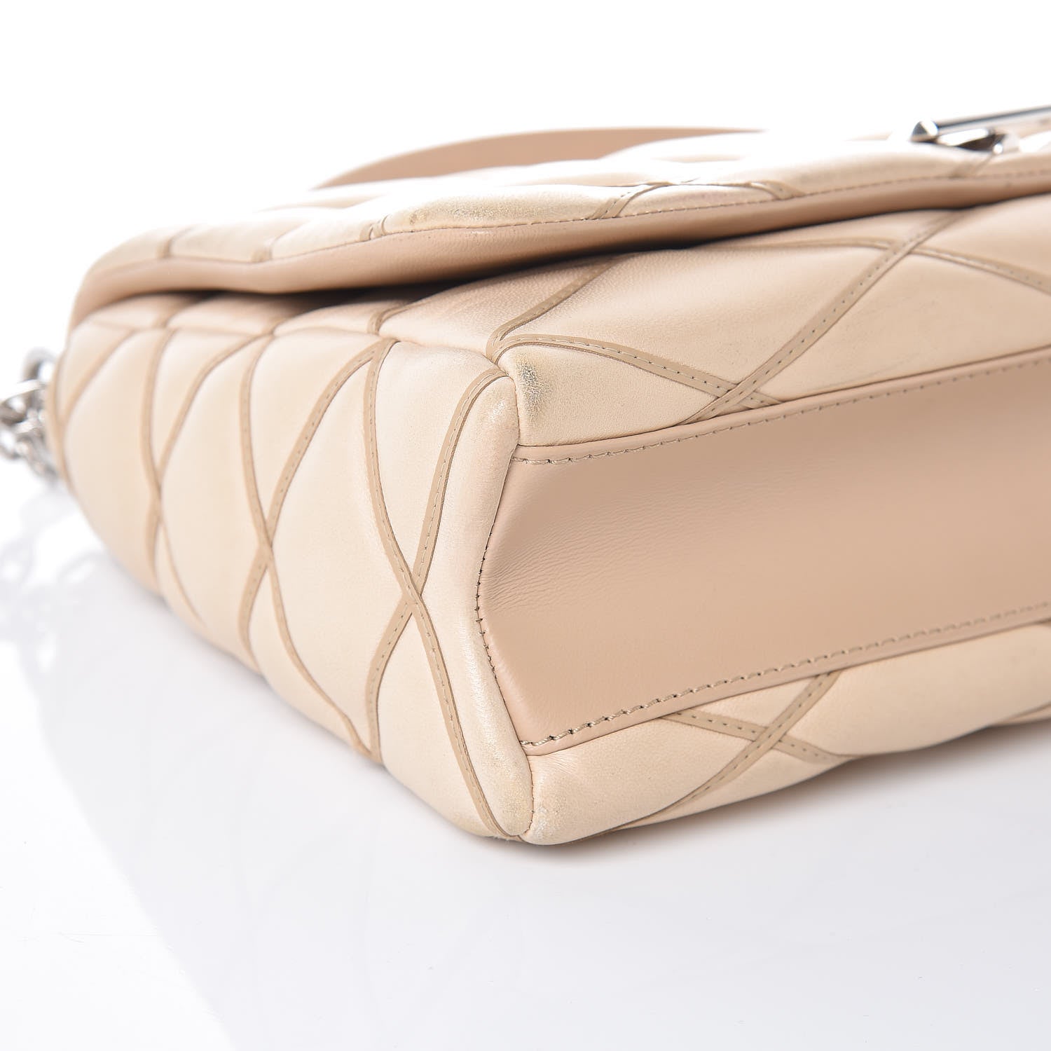 Louis Vuitton Lambskin Malletage GO-14 MM Champagne 8 of 9