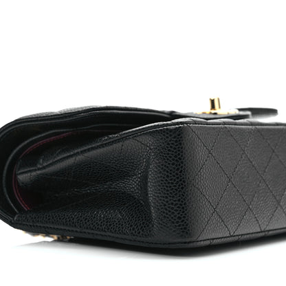Chanel Caviar Quilted Small Double Flap Black 8 of 9