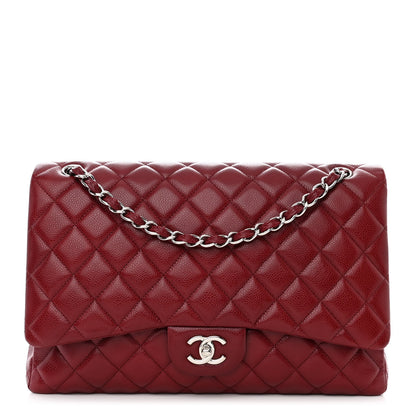 Chanel Caviar Quilted Maxi Single Flap Red 1 of 10