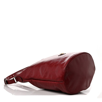 Gucci Fluffy Calfskin Morpheus Hobo Shoulder Bag Red 4 of 10