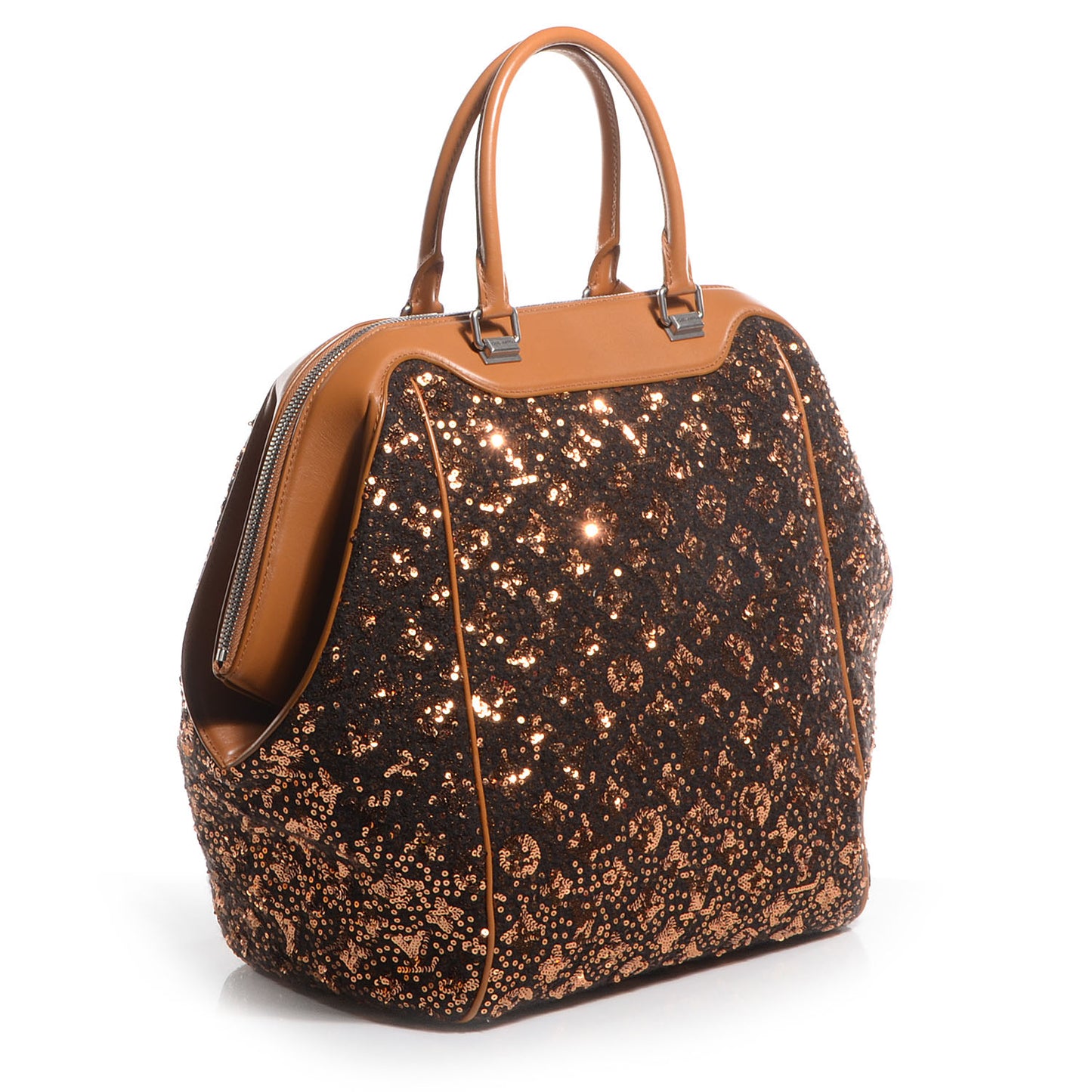 Sequin Monogram Sunshine Express North South Gold