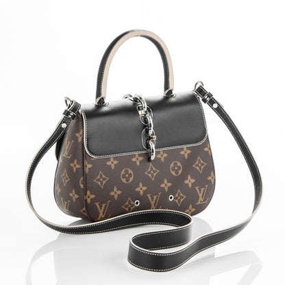Louis Vuitton Calfskin Monogram Chain It Bag PM Black 3 of 7
